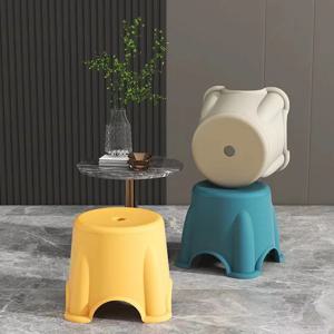 플라스틱 작은 의자 가정용 쌓을 수있는 두꺼운 의자 소파 의자 차