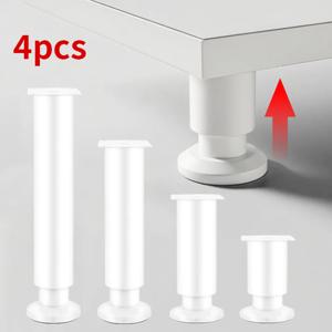 4pcs 텔레스코픽 가구 다리, 조절 가능한 높이 테이블 다리, 소파, 침대 프레임, 테이블, 가구 지지대 다리, 흰색에 사용됨