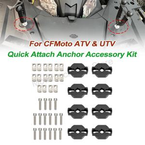 CFMoto ATV 및 UTV 용 새로운 블랙 퀵 부착 앵커 액세서리 키트 범용 고품질 액세서리