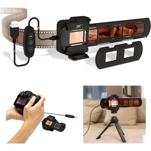 JJC 35mm 네거티브 필름 스캐닝 복사 LED 조명 세트, 오래된 사진 네거티브 변환기 디지털에 맞게 조정 가능한 10 레벨