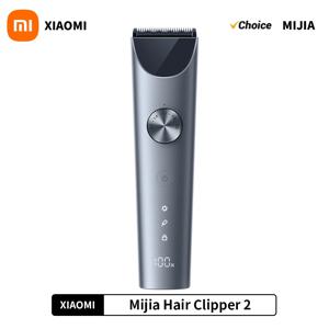 XIAOMI MIJIA 헤어 클리퍼 2 커팅 머신 트리머 전문 클리퍼 티타늄 합금 블레이드 충전식 이발사 면도기 커터