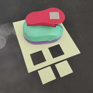 1PC 33mm 사각형 구멍 펀치 EVA 폼 종이 커터 학교 사무실 인사말 카드 DIY 만들기 스크랩북 공예 절단 도구