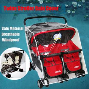 회전 바퀴 유모차용 웨더 실드, 범용 사이즈 아기 레인 커버, 윈드 실드, 더블 인기