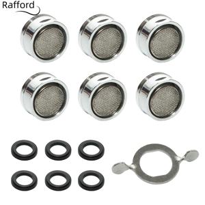 7개 수도꼭지 에어레이터 교체용 주방 싱크 에어레이터 욕실 싱크 수도꼭지 필터 15/16인치 24mm 황동 쉘 에어레이터 (싱크대용)