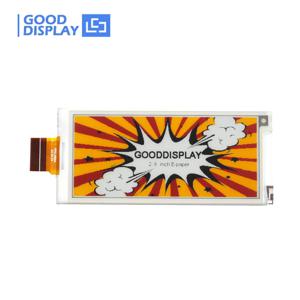 2.9 인치 4 색 멀티 컬러 전자 종이 디스플레이, 384x168, 저전력 소비, ESL 가격표 GDEY029F51H