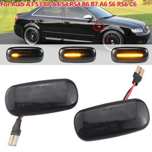 아우디 A3 S3 8P A4 S4 RS4 B6 B7 B8 A6 S6 RS6 C5 C7 C6 05-08 방향 지시등 용 뛰어난 LED 전면 펜더 사이드 마커 라이트