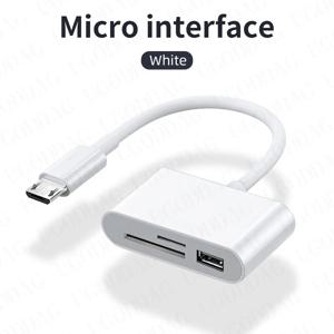 멀티 3 in 1 USB 유형 C 카드 리더기-SD TF USB 연결 Macbook Pro 유형-C 포트용 스마트 메모리 카드 리더기 어댑터