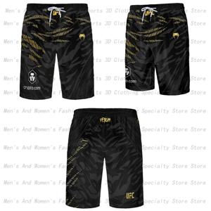 2025년 핫셀링 신상 UFC 복싱 반바지, 남성 여름 스포츠 속건 비치 팬츠, 아웃도어 캐주얼 5부 바지
