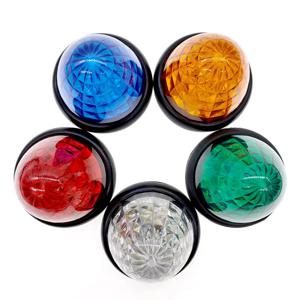 자동차 비상 경보등, 원추형 테일 방향 지시등, 경고 미등 전구, RV 트럭 클리어런스 라이트, 24V, 16LED