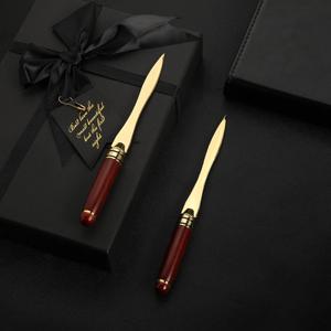 1pc 절묘한 마호가니 편지 오프너, 봉투를 여는 나무 편지 오프너, 사무실 선물 선물 편지 절단 칼