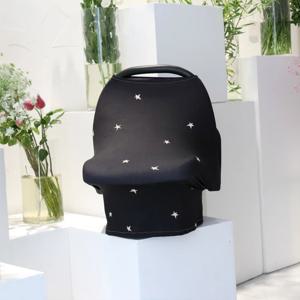 아기 카시트 커버 별하늘 패턴 유아 간호 스카프 유모차 커버 다용도 통기성 카시트 캐노피