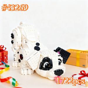 충성스러운 달마시안 43269 블록 세트 레고 호환 가능한 입자 크리스마스 선물용 1722개