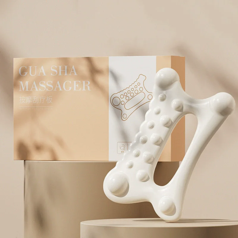 레진 괄사 마사지 도구 얼굴 리프팅 림프 배수 트리거 괄사 보드 목 다리 팔 몸 근육 완화용