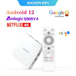 KICKPI KP1 TV 박스 Google 인증 Netflix 4K Android 12.0 미디어 플레이어 32G 지원 Chromecast Dolby Atmos 5G Wifi BT5.0