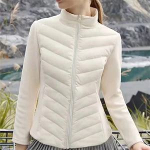 2025 여성용 가볍고 얇은 다운 코튼 코트, 새로운 얇은 디자인 방풍 따뜻한 가을 겨울 코튼 재킷 아웃도어 스포츠 재킷