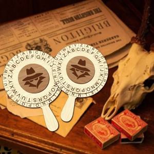 스파이 탐정 디코더 휠 - 퍼즐 게임용 탈출실 암호 디스크 할로윈 크리스마스 파티 소품 및 창의적인 선물