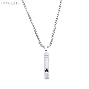 휘슬 목걸이 펜던트 비상 생존 휘슬 야외 하이킹 캠핑 목걸이 스테인레스 스틸 펑크 휘슬