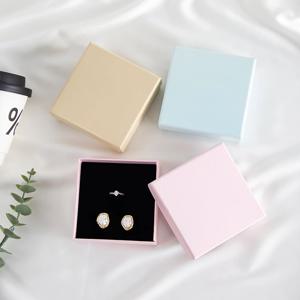 10Pcs 쥬얼리 크래프트 상자 반지 목걸이 귀걸이 팔찌 주최자 여자 여자 남자 선물 포장 여행 액세서리 스폰지 케이스