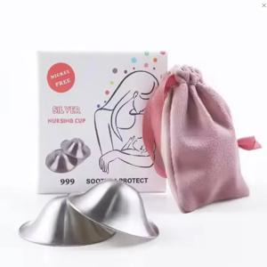 오리지널 999 실버 간호 컵 - 신생아 간호 브라, 모유 수유 필수품, 간호용 보호 커버 젖꼭지 보호대