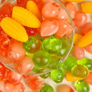 과일젤리 200g+200g 5가지맛 쫀득 탱글 달콤! 포도 복숭아 리치 딸기 옥수수