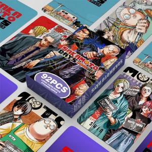 60 + 32 개/대 SAKAMOTO DAYS 카드 일본 애니메이션 Lomo 카드 스티커 게임 엽서 메시지 사진 선물 팬 컬렉션 장난감