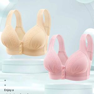 엄마 프론트 오픈 모유 수유 브라 임산부 코튼 수유 브라렛 와이어 프리 임부 속옷 수유복