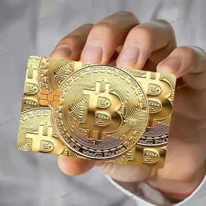 2025년 신제품 코인 골드 비트코인 시리즈 장식용 신용카드 보호 스티커 카드 스티커 아이디어
