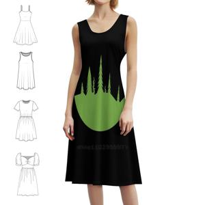 숲의 물고기항아리 밝은 II 스위트하트 넥라인 드레스 우아한 여름 파티 드레스 여성용 자연주의 숲 자연 친화적 보존