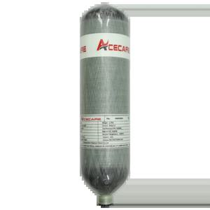 Acecare 탄소 섬유 실린더, 고압 에어탱크, HPA 실린더, 스쿠버 다이빙 탱크 스레드, M18 * 1.5, 4500PSI, 300Bar, 3L