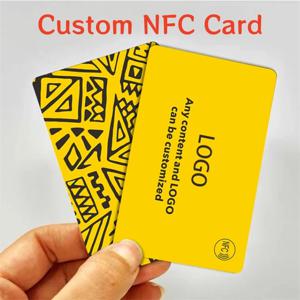 맞춤형 카드 NFC 카드 비즈니스용 소셜 미디어 카드 맞춤형 디자인 둥근 모서리 광택 매트 반투명 PVC 명함