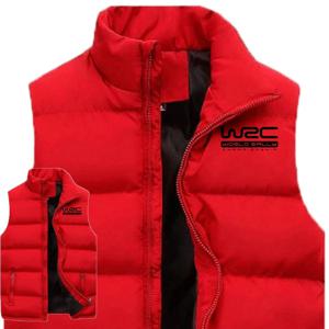남성 자켓 민소매 월드 랠리 챔피언십 WRC 남성 터틀넥 조끼 따뜻한 캐주얼 지퍼 솔리드 다운 깃털 양복 조끼 Gilet