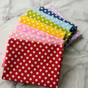 160x50cm 캔디 다채로운 도트 능직 코튼 원단 어린이 의류 의류 소재 사진 배경 봉제 천