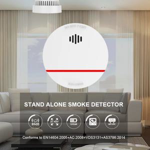 CPvan 연기 감지기 센서 화재 경보 보호 장비, 10 년 배터리 CE 인증 EN14604 승인 소방관