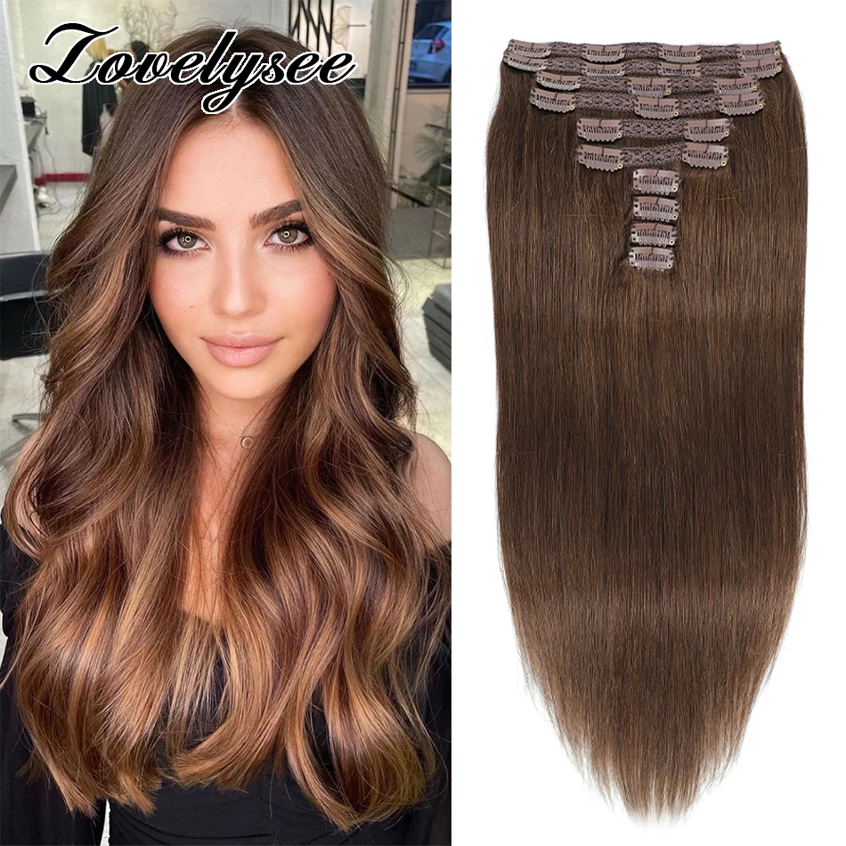 익스텐션 인모 풀 헤드 브라질 스트레이트 내추럴 레미 헤어 클립, 헤어피스, 160G, 200G, 두꺼운 엔드 클립, 세트당 10 개
