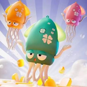 아기를위한 전기 동물 장난감 걷기 게 춤 오징어 장난감 어린이를위한 지능형 로봇 대화 형 장난감 생일 선물