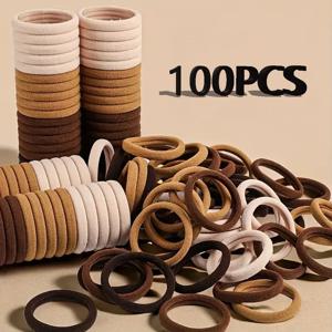 30-200pcs 여자를위한 헤어 액세서리 여자 기본 헤어 밴드 머리띠 헤어 밧줄 넥타이 포니 테일 홀더 간단하고 세련된 나일론