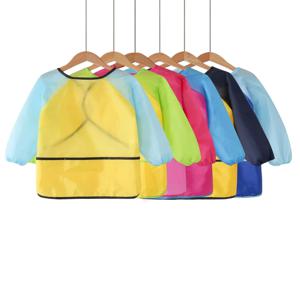 긴 소매를 가진 Bview 예술 방수 아이 회화 앞치마 작업복