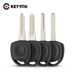KEYYOU 10pcs 트랜스폰더 칩 키 쉘 Opel Agila 콤보 Van Corsa Meriva Tigra Chevrolet Cruze HU46 HU43 HU100 YM28 Uncut