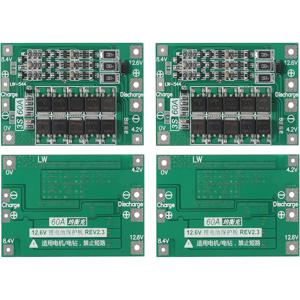 리튬 이온 배터리 충전기 보호 보드, 드릴 모터용 BMS 18650, 밸런스 향상, 3S 4S 40A 60A, 11.1V, 12.6V, 14.8V, 16.8V