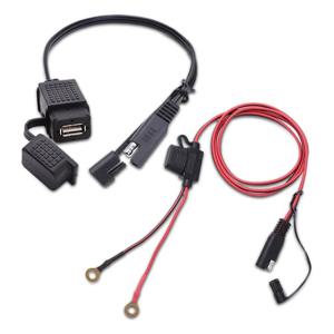 SAE to USB 케이블 어댑터 방수 USB 충전기 오토바이 핸드폰 태블릿 GPS 용 인라인 퓨즈가있는 빠른 2.1A 포트