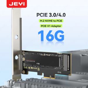 RAGEER PCIE-NVMe X1/X4 어댑터 카드, PCI Express 4.0/3.0 16Gbps-M.2 2280/60/42/30 SSD 변환기(금속 프로파일 브래킷 포함)