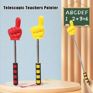 전문 스테인레스 스틸 손가락 독서 스틱 텔레스코픽 막대 손가락 디자인 화이트 보드 핸드 포인터 교육 스틱 학생