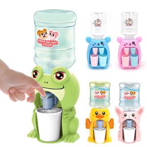어린이 미니 듀얼 워터 디스펜서 장난감 귀여운 물 주스 우유 마시는 분수 시뮬레이션 주방 장난감 소년 소녀 선물