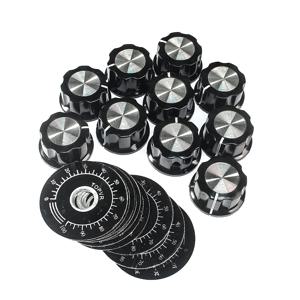 10 세트 전위차계 손잡이 키트 MF-A03 다이얼 손잡이 + MF-A03 베이클라이트 손잡이(스케일 플레이트 시트 스케일 디지털 포함)