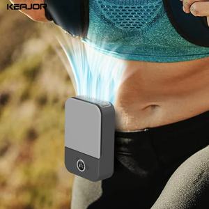 미니 USB 충전식 휴대용 허리 클립 선풍기, 야외 스포츠, 작업, 여행, 소형 선풍기, 선풍기 걸이식 목 선풍기