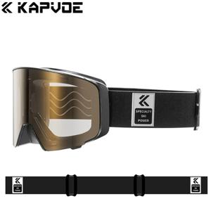 Kapvoe Photochromic Snow Goggles 남성용 스키 고글 스노우 보드 여성용 안개 방지 마스크 UV400 보호 안경 Snowmobile Winter