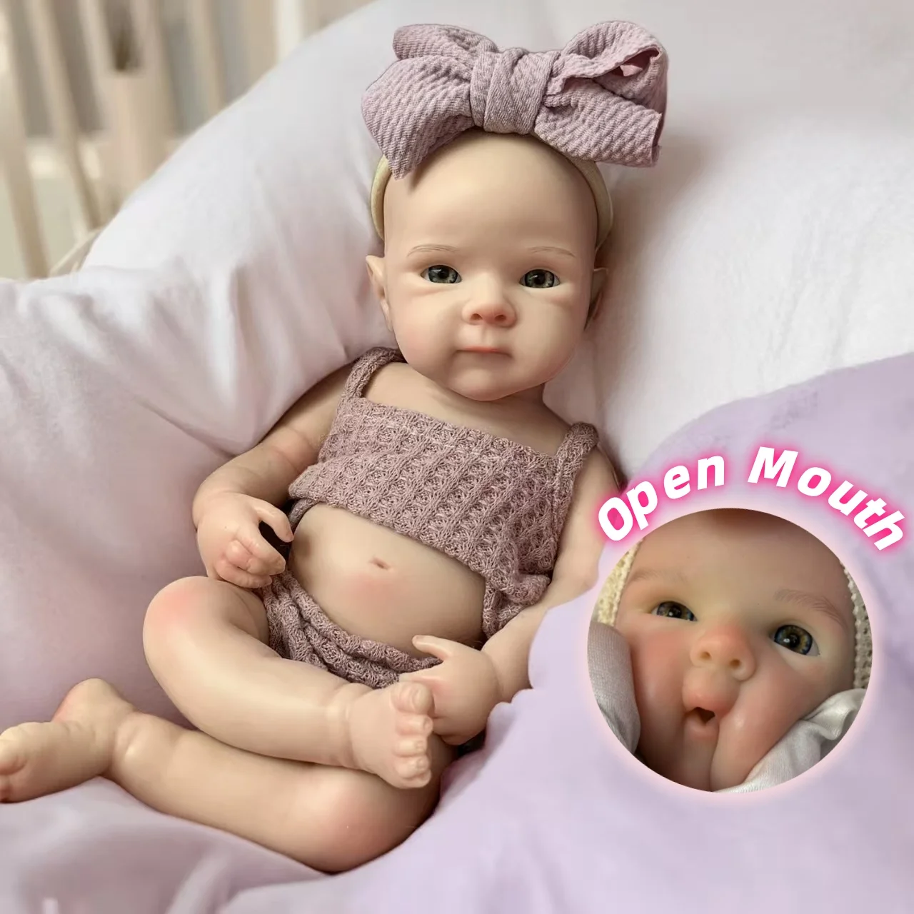 13 인치 방수 베티 베베 다시 태어난 실리콘 소녀 인형 2 세트 의상 수제 페인트 피부 부드러운 터치 신생아 실리콘 인형