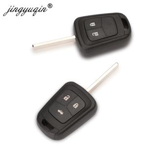Chevrolet Camaro Sonic Cruze Malibu Volt Spark Equinox Key Fob 케이스 2/3 버튼 교체 용 jingyuqin 원격 키 쉘