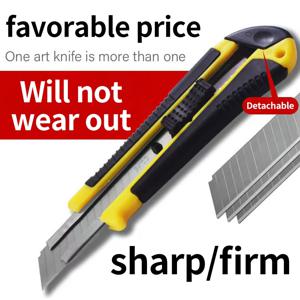 대형 아트 나이프 대형 블레이드 무거운 스테인레스 스틸 두꺼운 다목적 벽지 나이프 도구 나이프 편지지 절단 용품