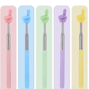 1/7Pcs 텔레스코픽 교사 포인터 교실 독서 포인터에 대 한 다채로운 개폐식 교사 손 포인터
